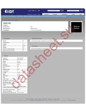 ICS452M-19LF datasheet  